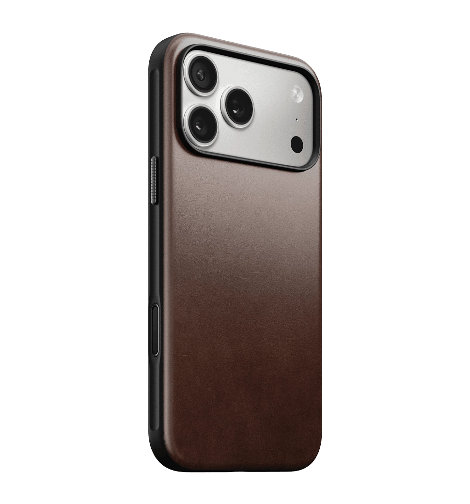 Чохол Nomad Modern Leather Horween Rustic Brown for iPhone 17 Pro Max (NM014247858)