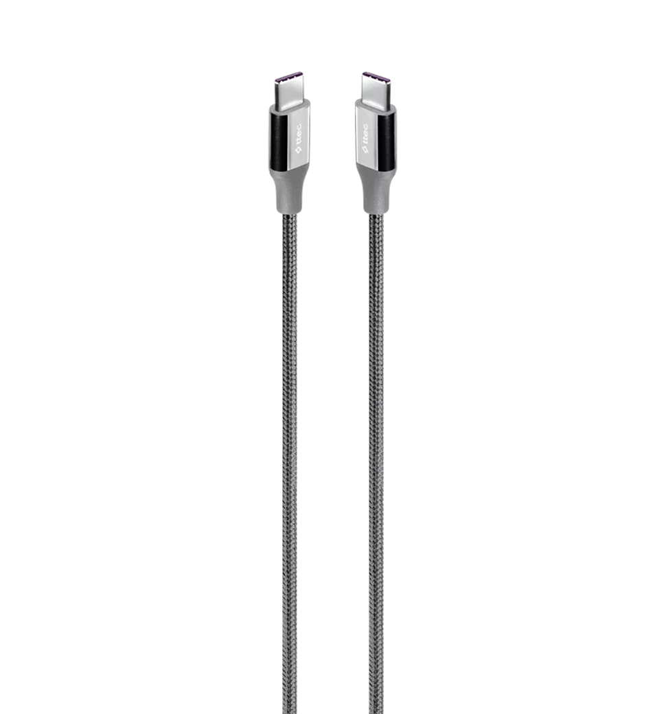 Кабель Ttec Alumi Cable 100W Type-С- Type-С 1,5м Space Gray (2DK53UG)
