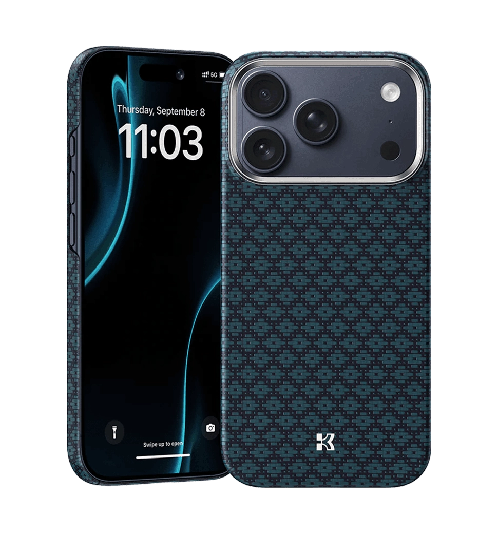 Чохол Benks ArmorGrid Magnetic Case Kevlar® Fiber iP17 Pro Blue-Collector's Edition