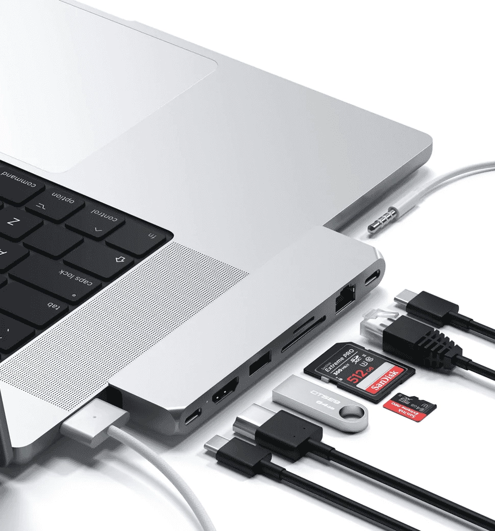 Satechi Aluminum USB-C Pro Hub Max Adapter Silver (ST-UCPHMXS)