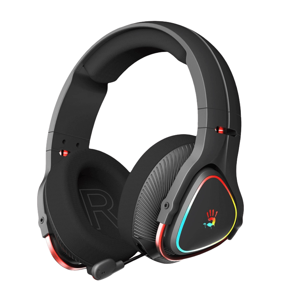 Навушники ігрові Bloody MR720 (Black), RGB, колір чорний
