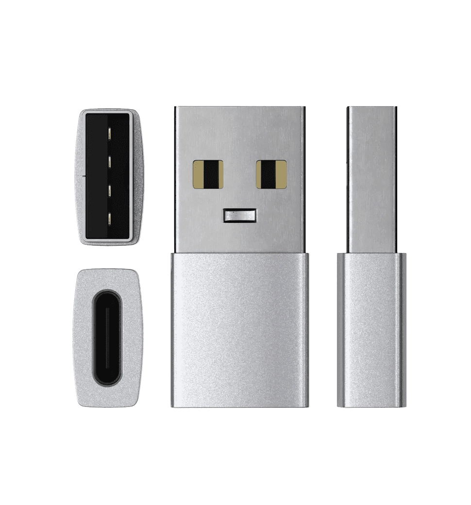 Переходник Satechi Type-A to Type-C Adapter Silver (ST-TAUCS)