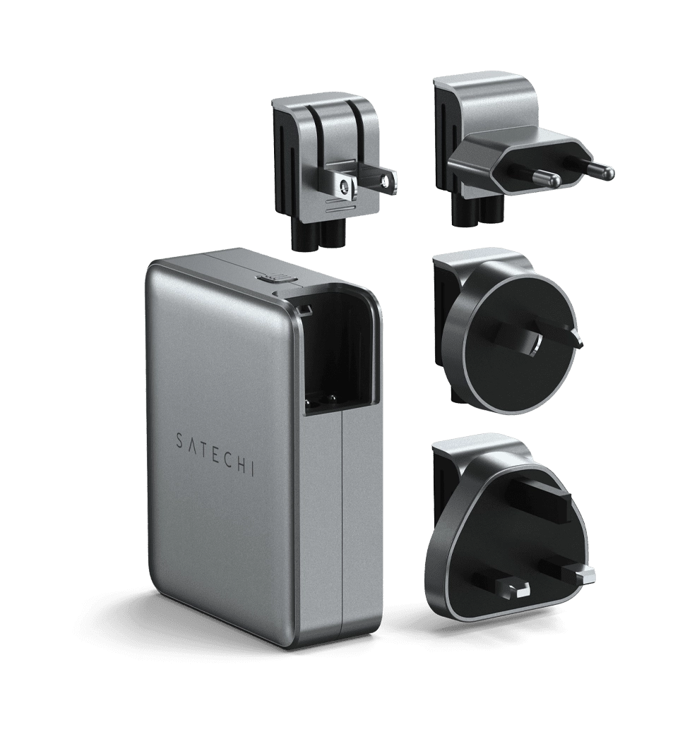 Satechi 145W USB-C 4-Port PD GaN Travel Charger Space Gray (ST-W145GTM)