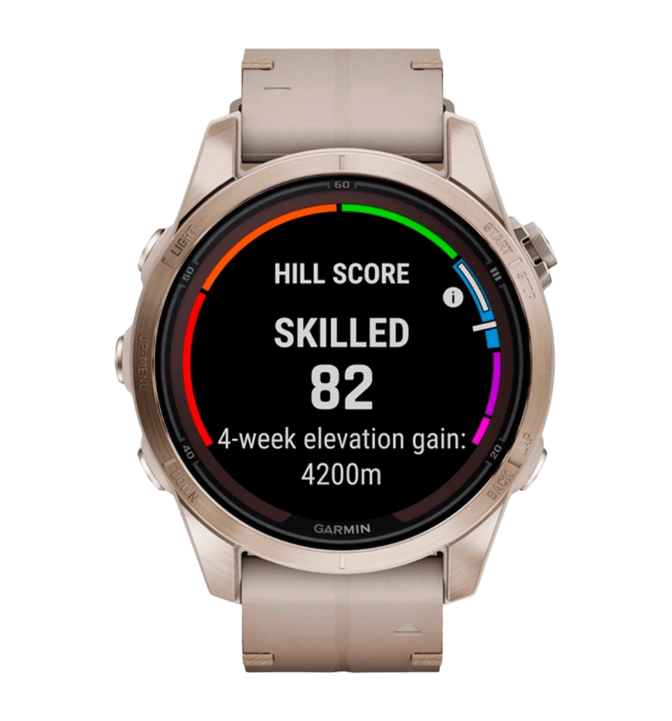 Смарт-годинник Garmin Fenix 7S Pro Sapphire Solar Soft Gold w. Limestone L. Band (010-02776-30)