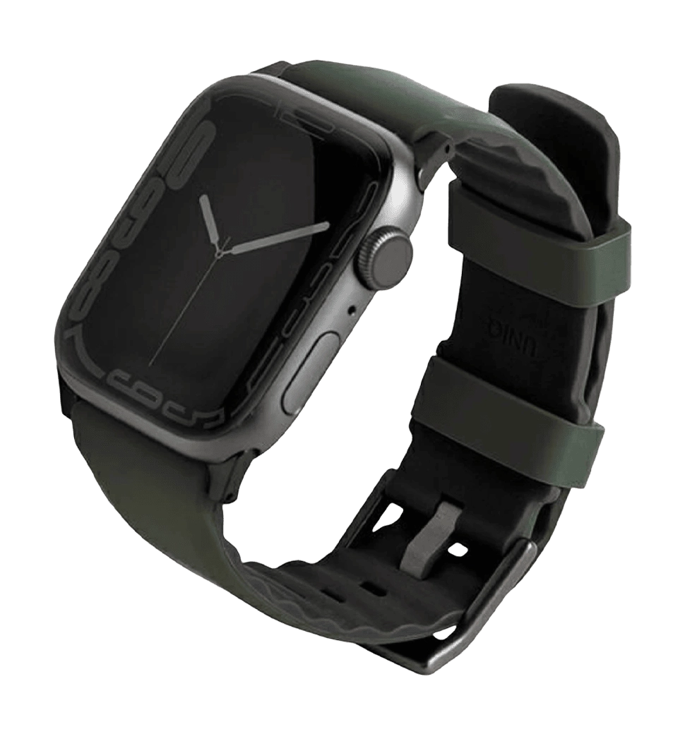Ремінець Uniq Linus для Apple Watch 49 | 45 | 44 | 42 mm moss green (UNIQ-45MM-LINUSGRN)