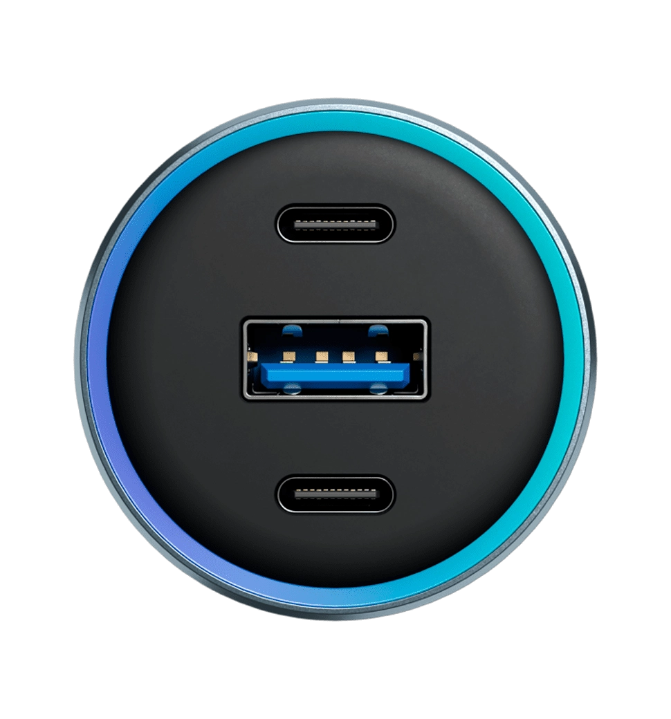 АЗП Proove Super Charge 130W (2 Type-C + USB) (metal gray)