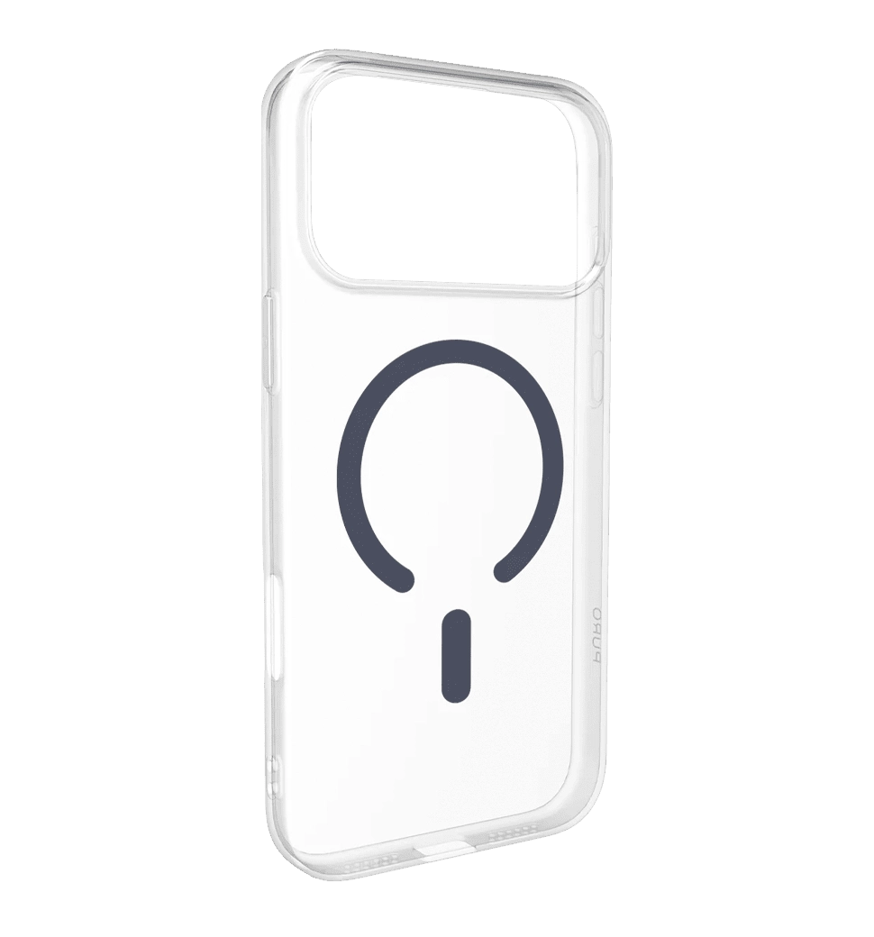 Чехол Puro Cover in TPU+PC "LITE MAG" with Magsafe for iPhone 17 Pro, Тransparent and dark blue PUIPC17P63LITEMDKBL