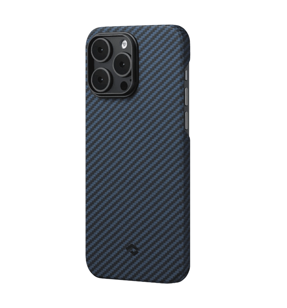 Чохол Pitaka MagEZ Case 3 Twill 1500D Black/Blue for iPhone 14 Pro (KI1408P)