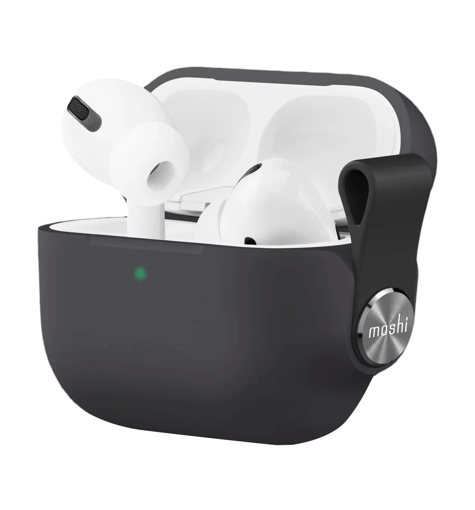 Чохол Moshi Pebbo Protective Case Shadow Black for Airpods Pro 2nd Gen (99MO123035)