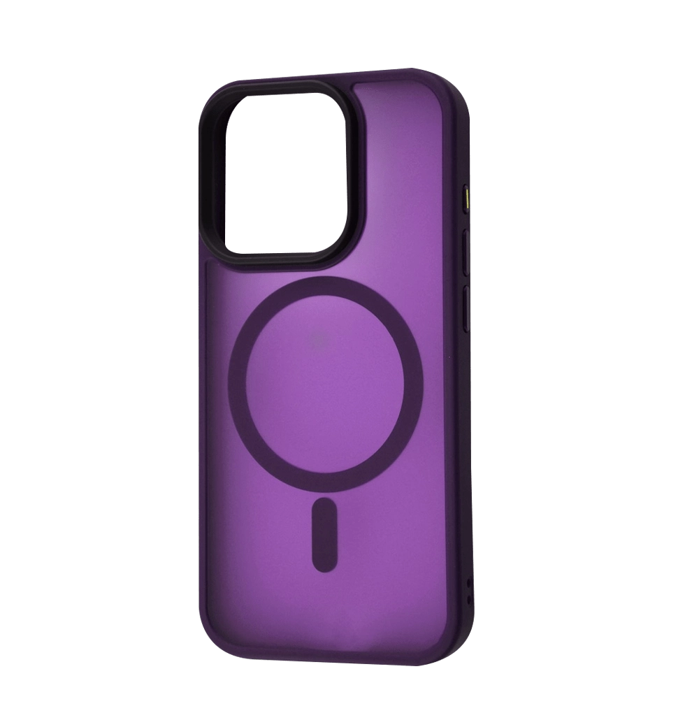 Чохол WAVE Matte Insane Case with MagSafe iPhone 15 deep purple