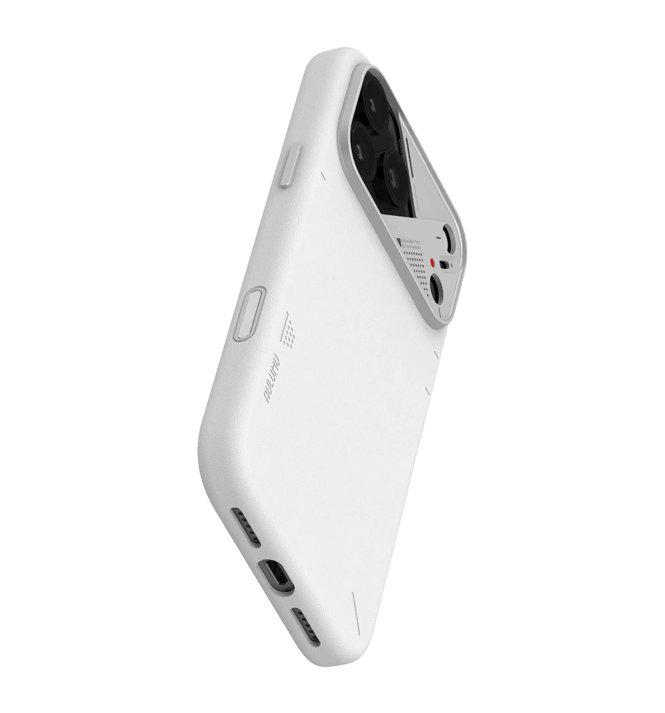 Чохол AULUMU A17 vegan leather case  vegan leather case only for iPhone 17 Pro Max White