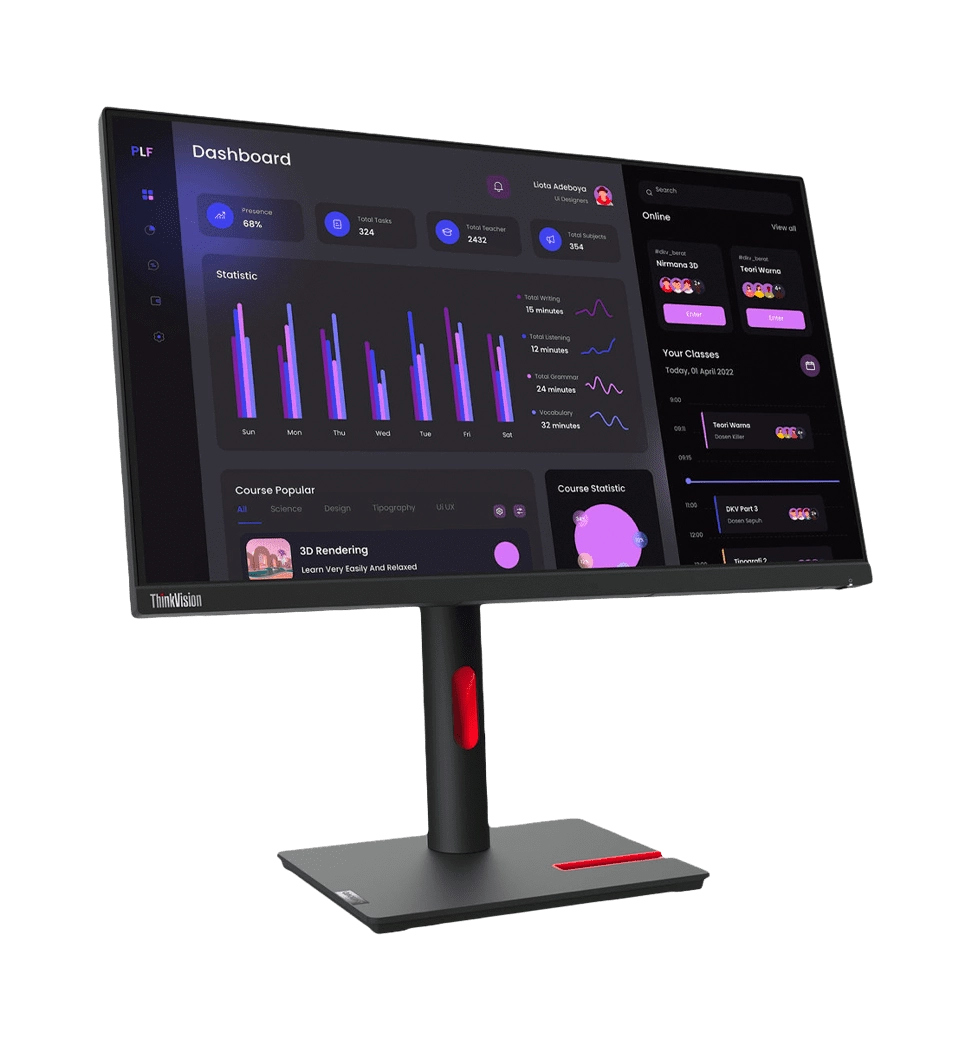 Монитор 23.8" LENOVO ThinkVision T24i-30 IPS FullHD 60Hz
