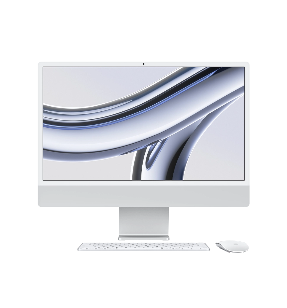 iMac 24" Retina 4,5K/M3/8GB/8CPU/10GPU/512GB SSD/Silver 2023 (MQRK3)