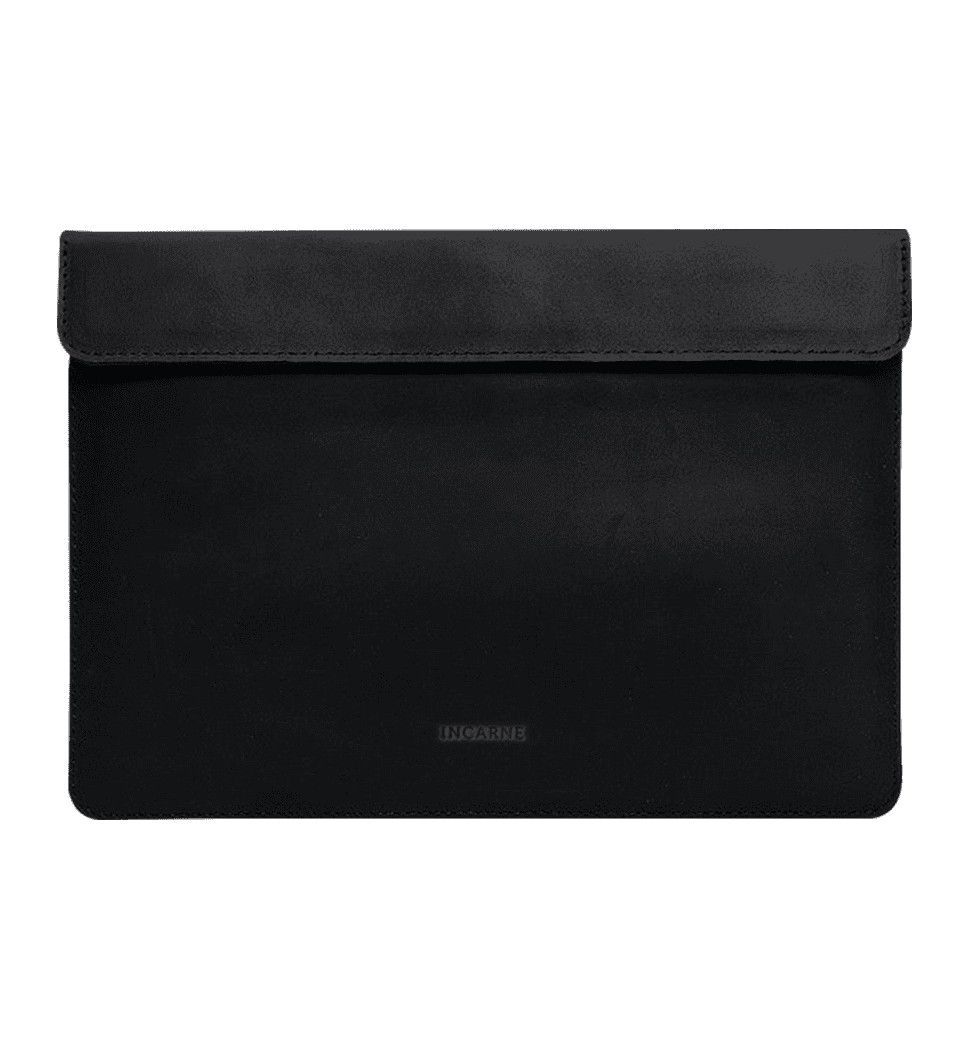 Кожаный чехол INCARNE Klouz MacBook Pro 16" 2019-2023 черный