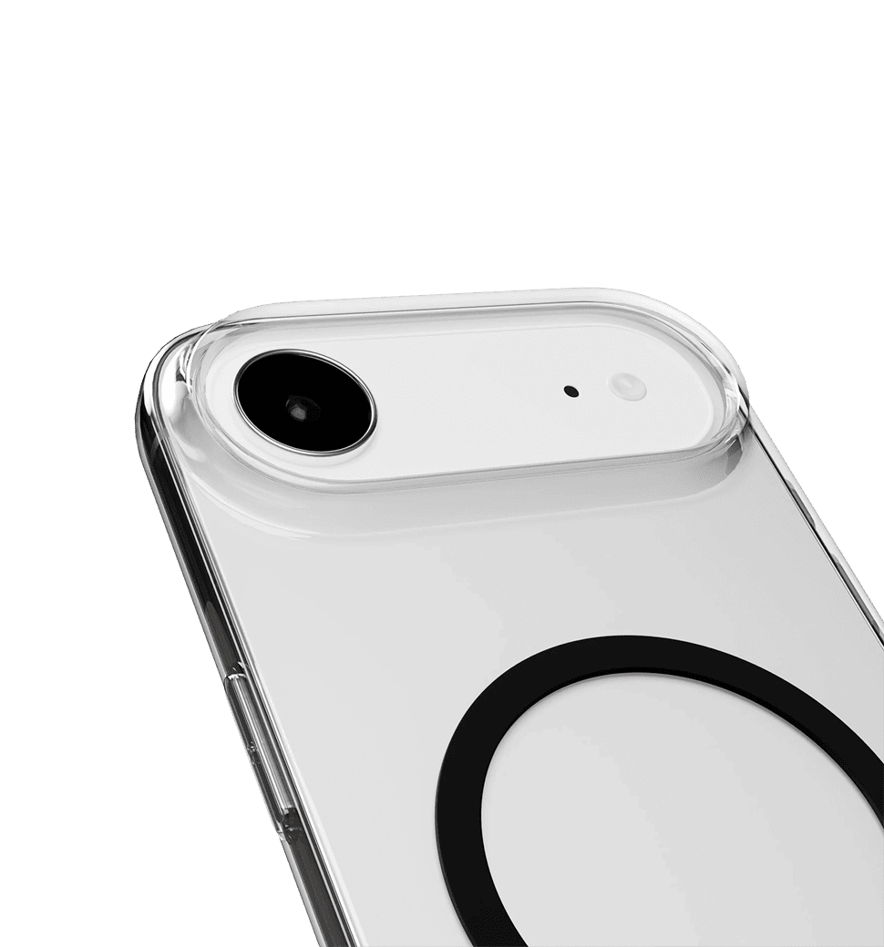 Чехол Puro Cover in TPU+PC "LITE MAG" with Magsafe for iPhone 17 Air, Transparent Black (PUIPC1766LITEMBLK)