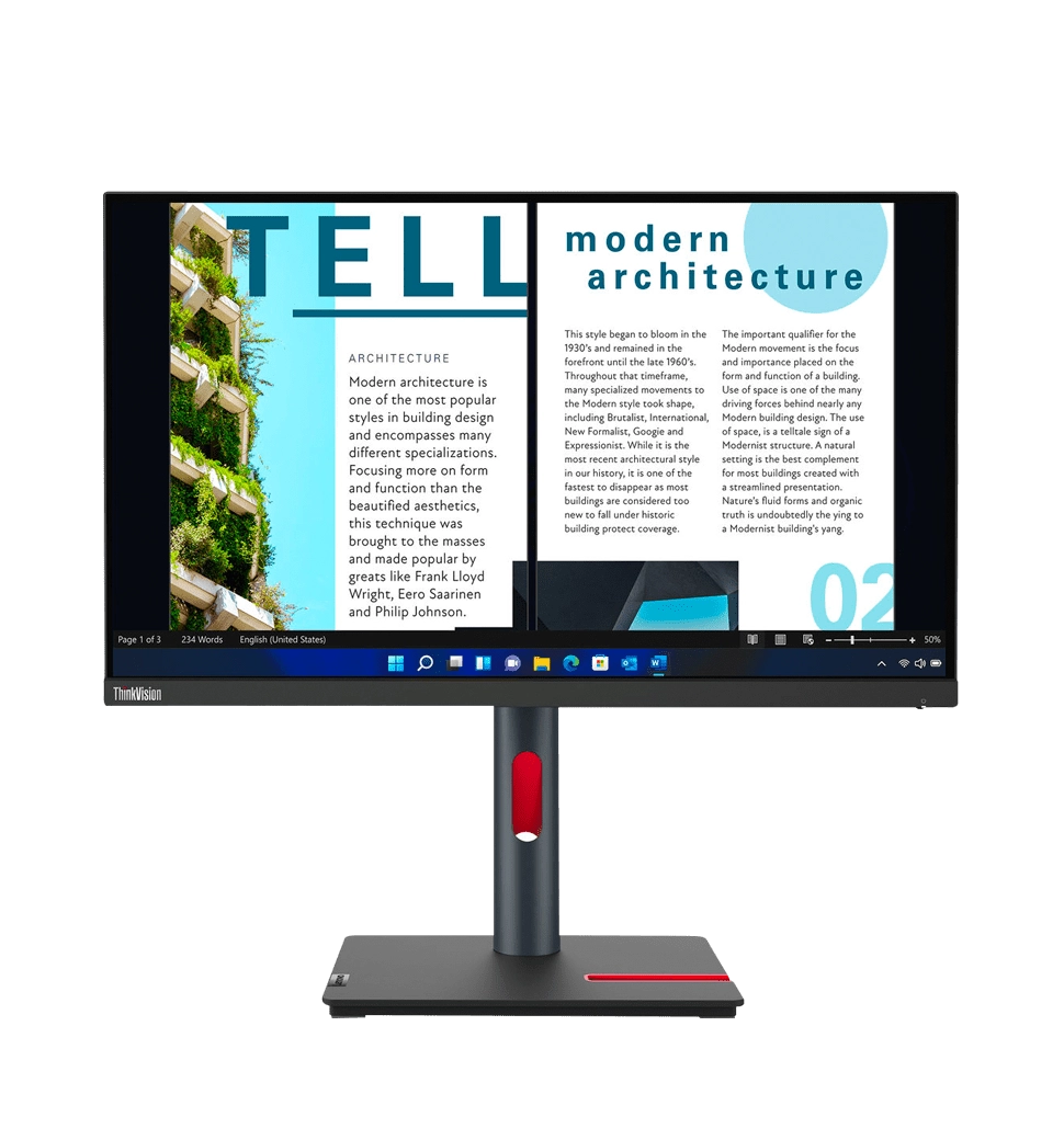 Монитор 23.8" LENOVO ThinkVision P24h-30 IPS 2K 60Hz