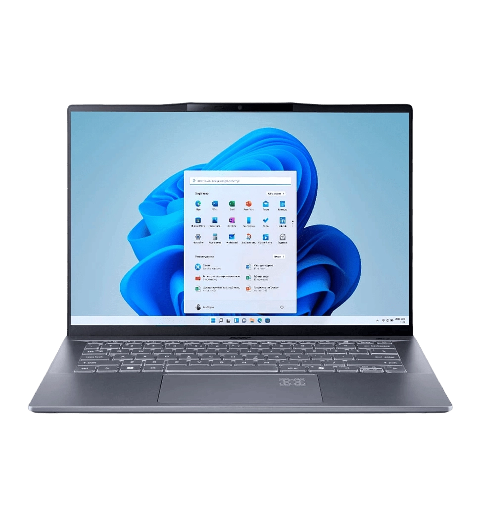 Ноутбук 14.5" Acer Swift 14 AI SF14-11 (NX.KZXEU.001) Quallcomm X1P-64-100/16GB/F1TB/UMA/Win11/Gray