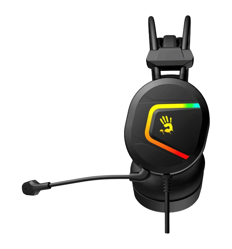 Гарнітура ігрова Bloody MC750 Bloody з підсвічуванням, USB, колір сірий