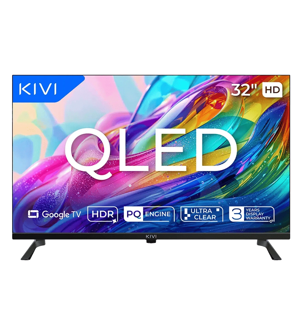 Телевізор KIVI 32", QLED, HD, Google TV 32H820KB