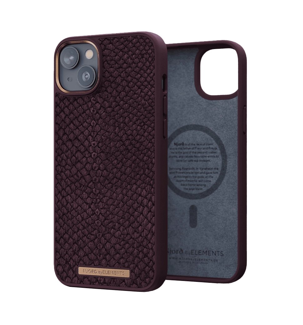 Чохол Njord Salmon Leather MagSafe Case Rust for iPhone 14 Plus (NA42SL03)
