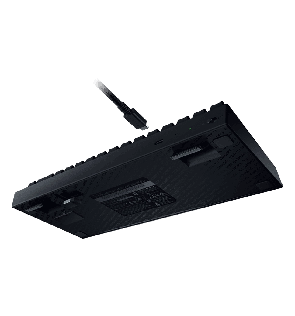 Клавиатура механическая RAZER BlackWidow V3 Mini Hyperspeed, Yellow Switch RU (RZ03-03890700-R3R1)