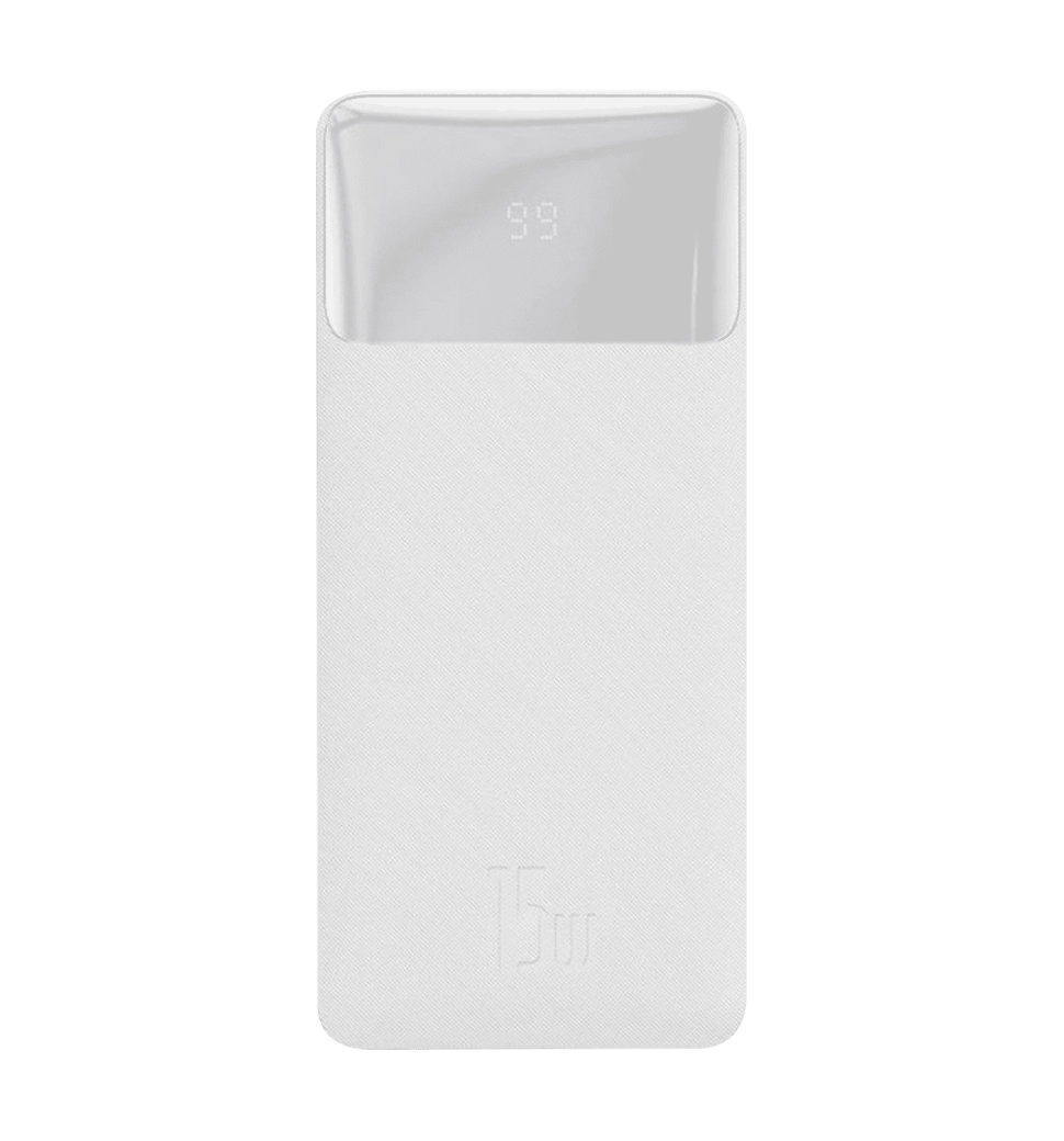 Дополнительная батарея Baseus Bipow Overseas 15W 20000mAh White (PPBD050102)