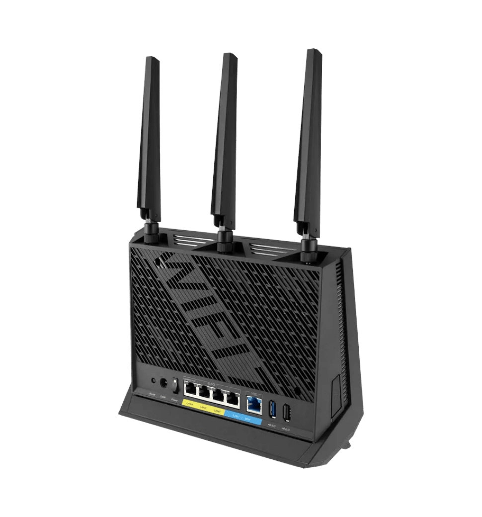 Маршрутизатор ASUS RT-BE86U BE6800, 3x2.5GE LAN, 1x2.5GE LAN/WAN, 1x10GE LAN/WAN, 1xUSB3.2, 1xUSB2.0