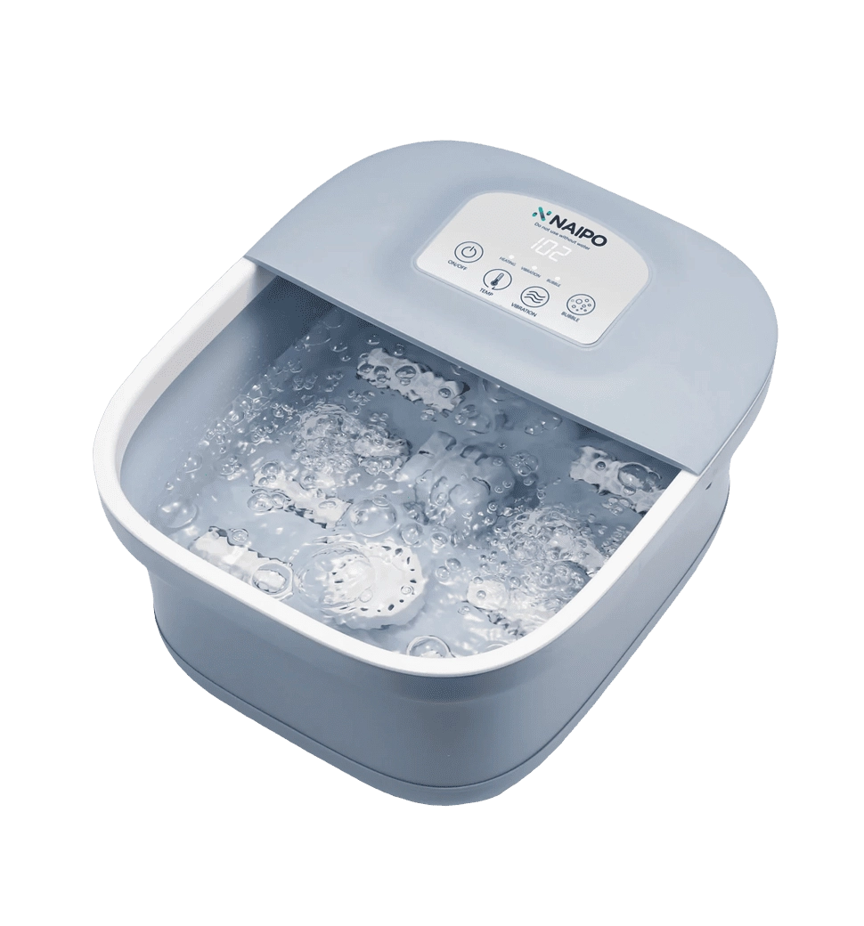 Спа-масcажер NAIPO Foot Spa Massager для ног с подогревом, вибрацией та функцией массажа Шиатцу