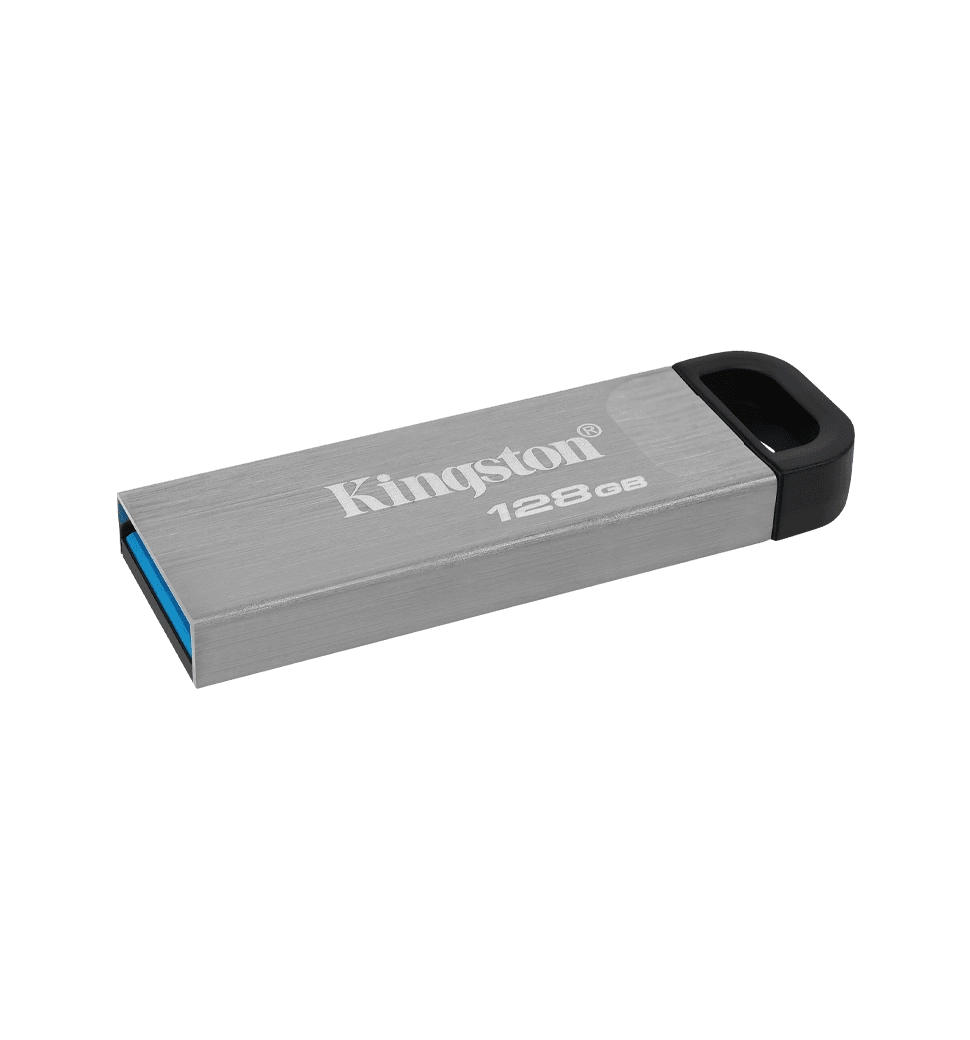 Флеш-накопитель USB3.2 128GB Kingston DataTraveler Kyson Silver/Black (DTKN/128GB)