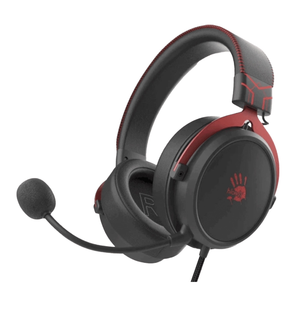 Гарнітура ігрова Bloody M590i USB + 4-Pin 3.5 mm, колір чорно-червоний
