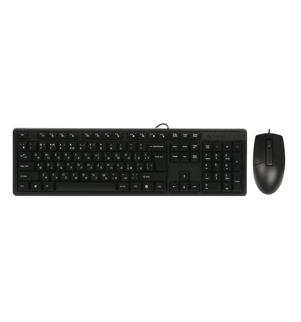Комплект клавіатура+мишка KK-3+OP-330S, USB, Чорна