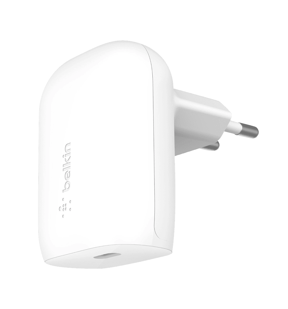 Адаптер Belkin 30Вт USB-С GAN PD PPS, White(WCA005VFWH)