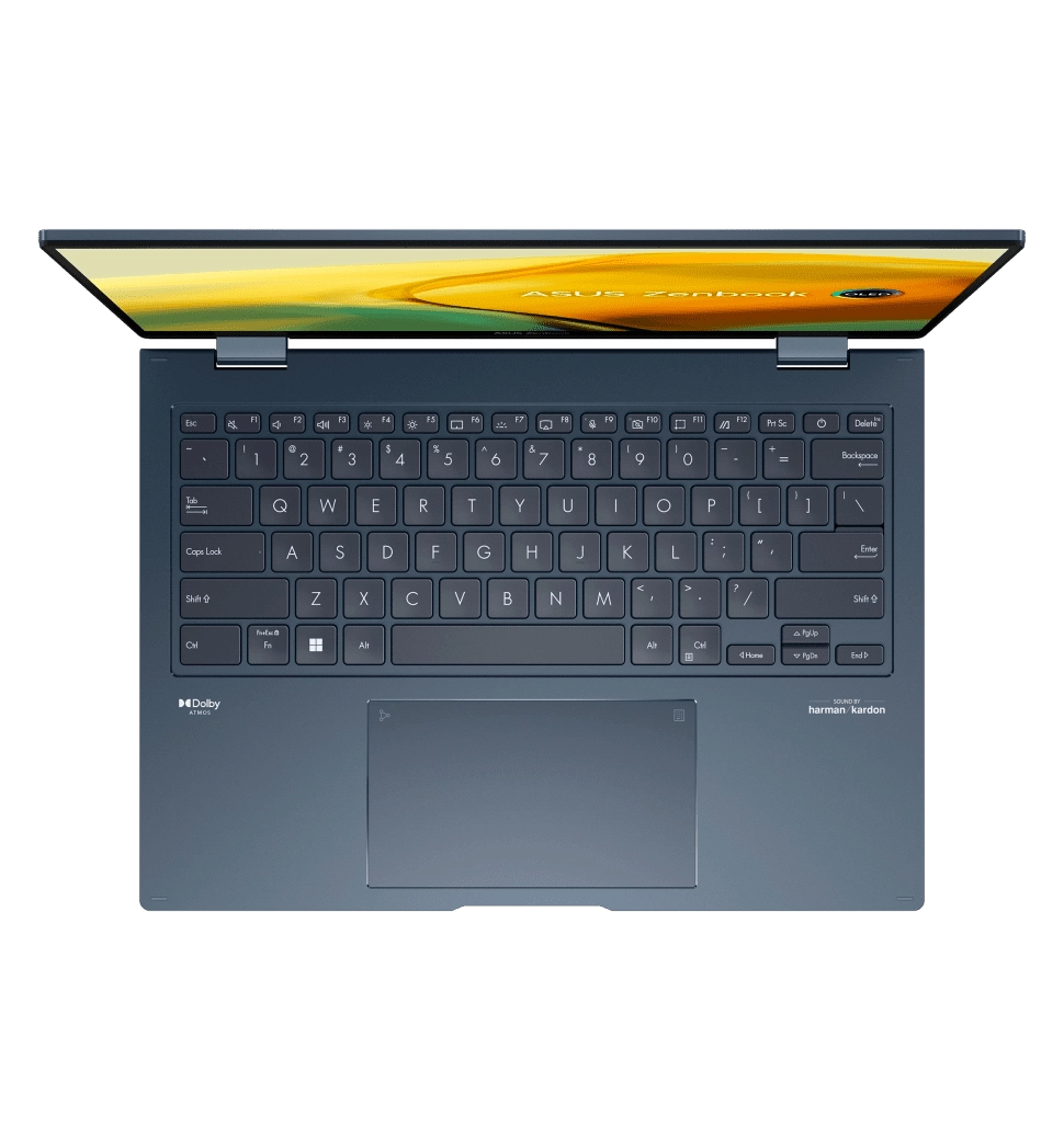Ноутбук 14" ASUS Zenbook 14 Flip OLED UP3404VA-KN026W/Intel i7-1360P/16GB/1TB SSD/Intel Iris Xe/W11/Blue