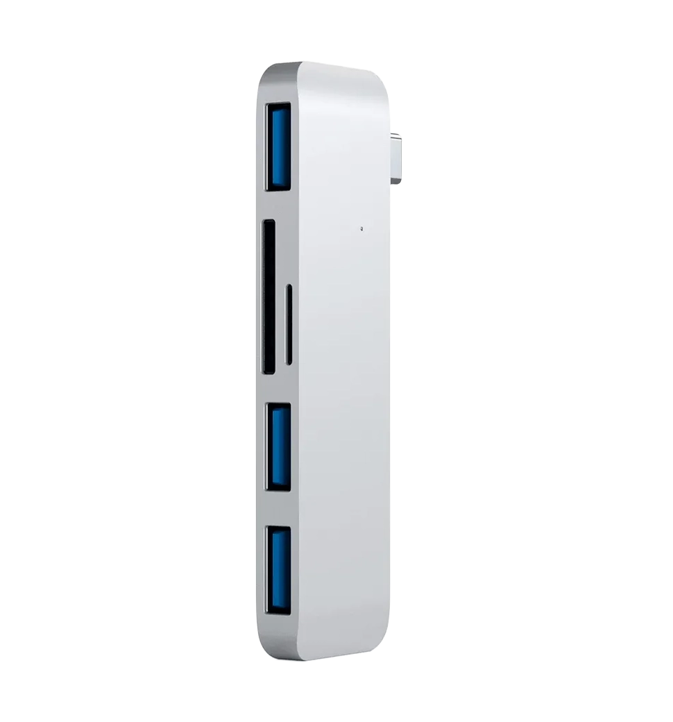 Хаб Satechi Type-C USB 3.0 3-in-1 Combo Hub Silver (ST-TCUHS)