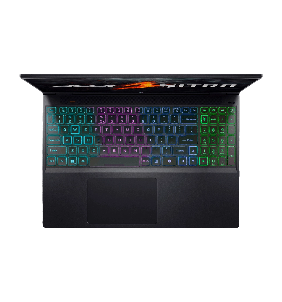 Ноутбук 16" Acer Nitro 16 AN16-73 (NH.QSPEU.004)/Intel i5-14450HX/16GB/512GB SSD/NVD 4060-8/Linux/Black
