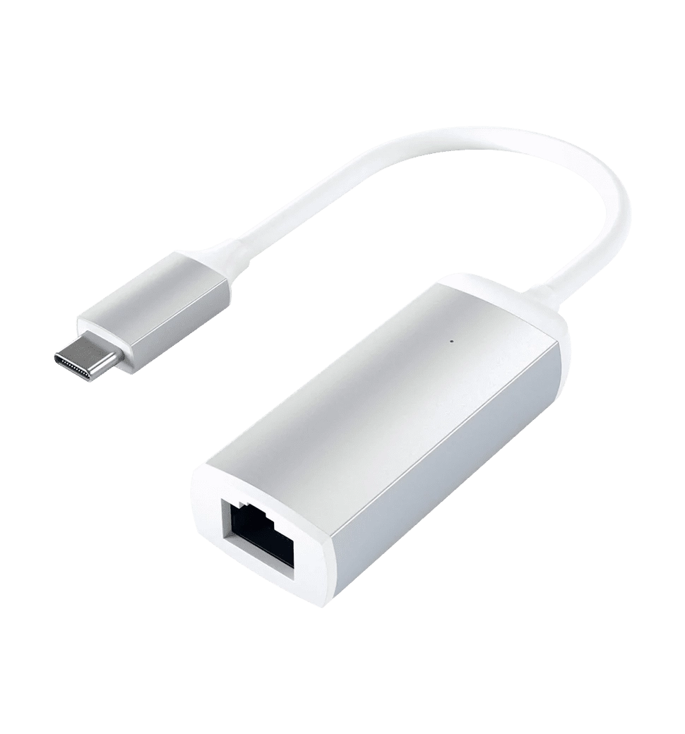 Переходник Satechi Type-C Ethernet Adapter Silver (ST-TCENS)