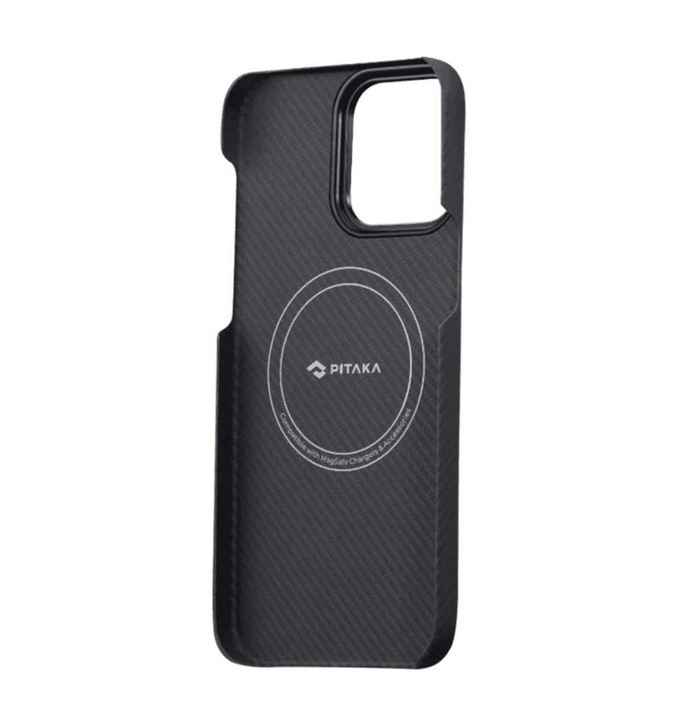 Чохол Pitaka MagEZ Case Twill 600D Black/Grey for iPhone 14 Pro Max (KI1401PMA)