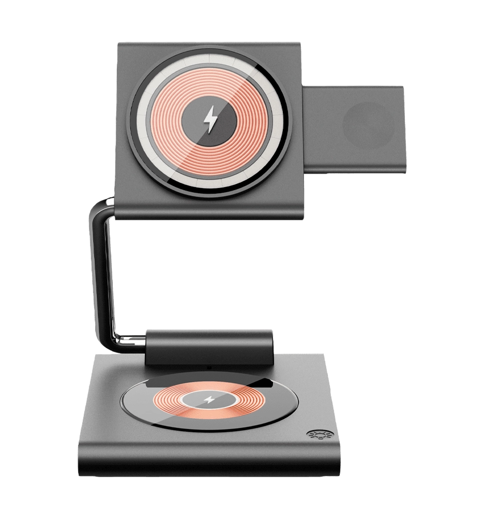 Бездротова Зарядка WIWU [Wi-W023] 3in1 Foldable Series (Grey)