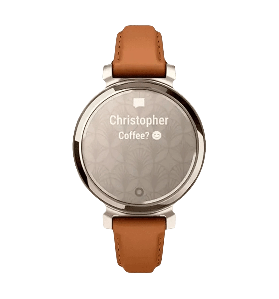 Смарт-часы Garmin Lily 2 Classic Cream Gold with Tan Leather Band (010-02839-02/60)