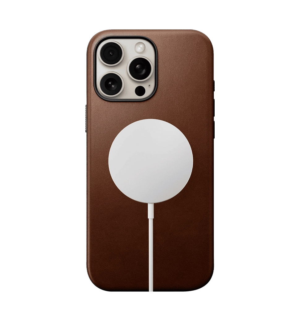Чохол Nomad Modern Leather Case Brown for iPhone 16 Pro Max (NM01692485)