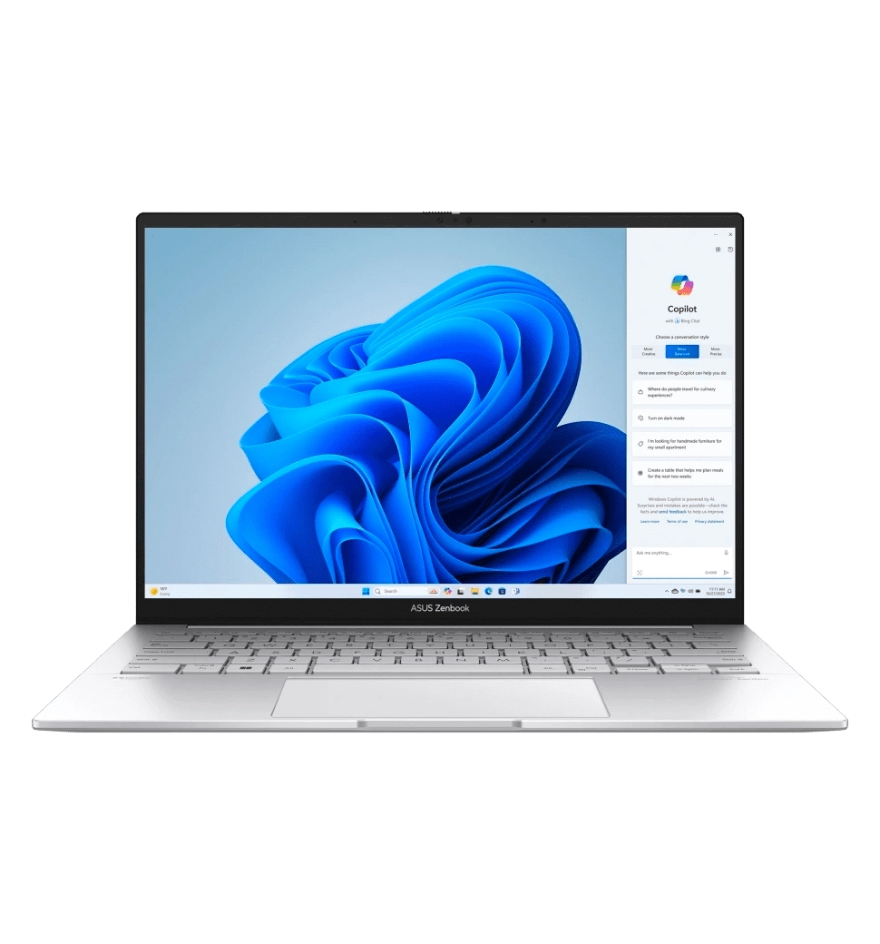 Ноутбук 14" ASUS Zenbook 14 OLED UX3405MA-QD056W/Intel Ultra 5-125H/16GB/512 SSD/Intel Arc/W11/Silver