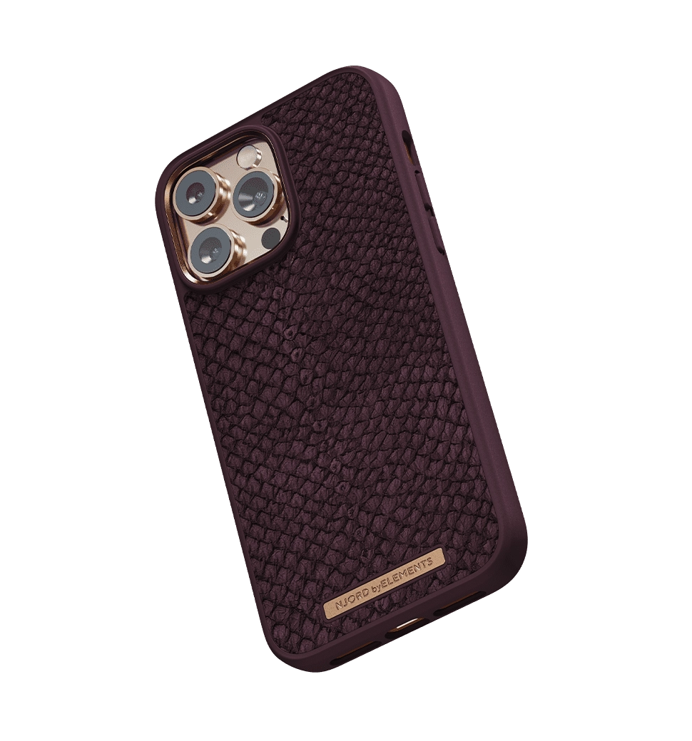 Чохол Njord Salmon Leather MagSafe Case Rust for iPhone 14 Pro (NA43SL03)