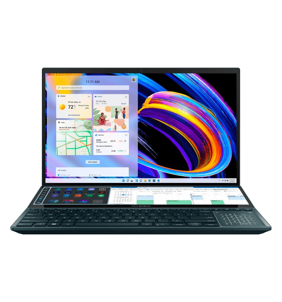Ноутбук 15.6" ASUS Zenbook Pro Duo 15 OLED UX582ZW-H2037X/Intel i9-12900H/32GB/1TB SSD/RTX3070Ti-8GB