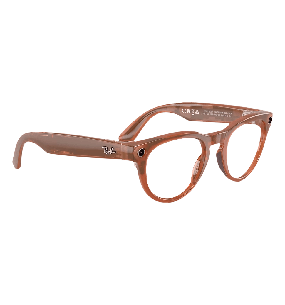 Смарт-окуляри Ray-Ban Meta Headliner Shiny Caramel Frame Clear/Sapphire Transitions (RW4009 6706MF 50-23)