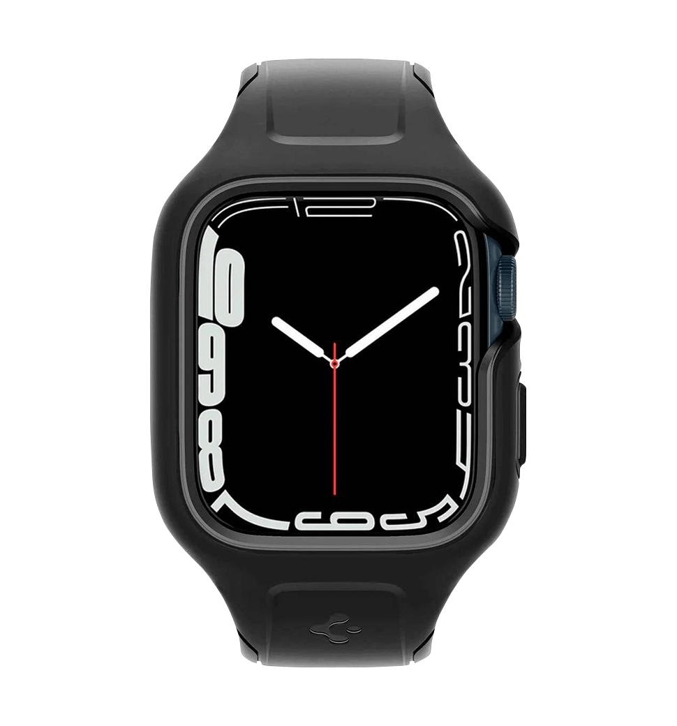 Чохол та ремінець 2в1 Spigen для Apple Watch 45mm Liquid Air Pro, Black(ACS04182)