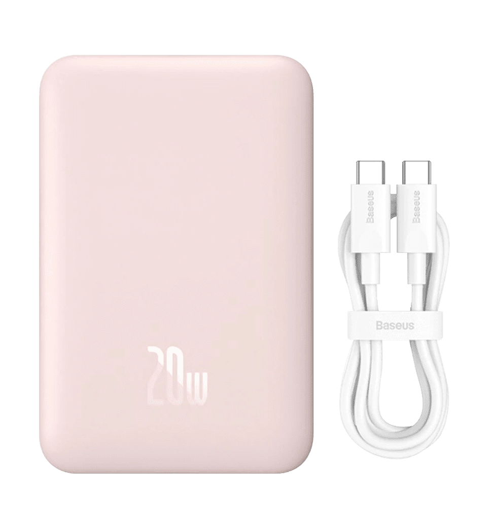 Зовнійшній акумулятор Baseus Magnetic Mini 10000mAh 20W Pink (PPCX030004)