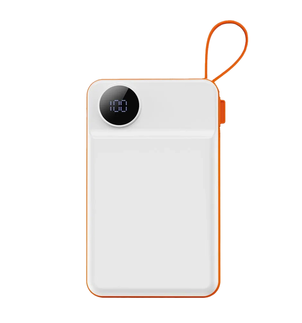 Зовнішній акумулятор Wiwu Core 2 in 1 Power Bank 10000mAh 22,5w (Wi-P007), White/Orange