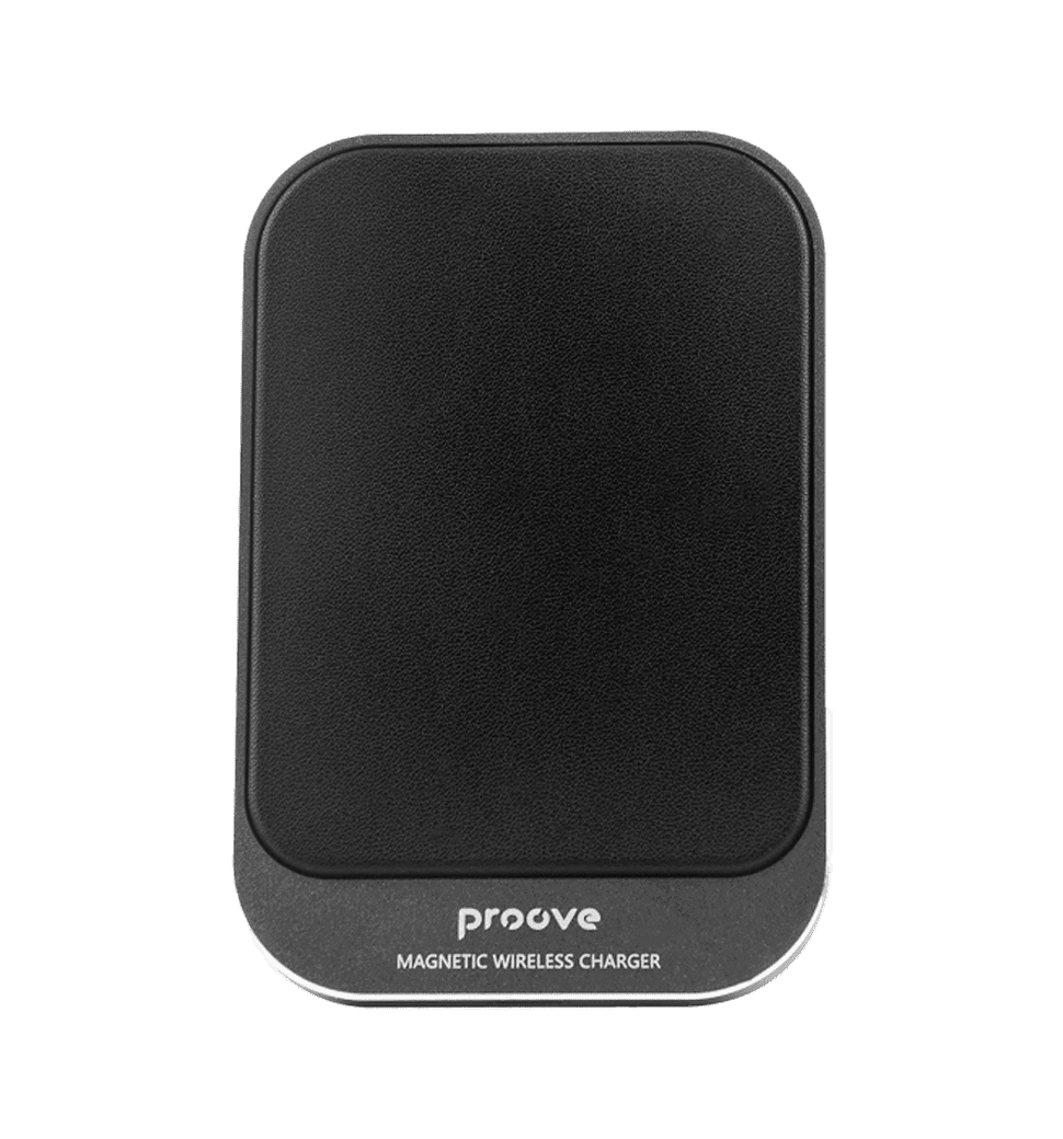 Держатель в машину с беспроводным ЗУ Proove Square Magnetic PRO 15W (metal gray)