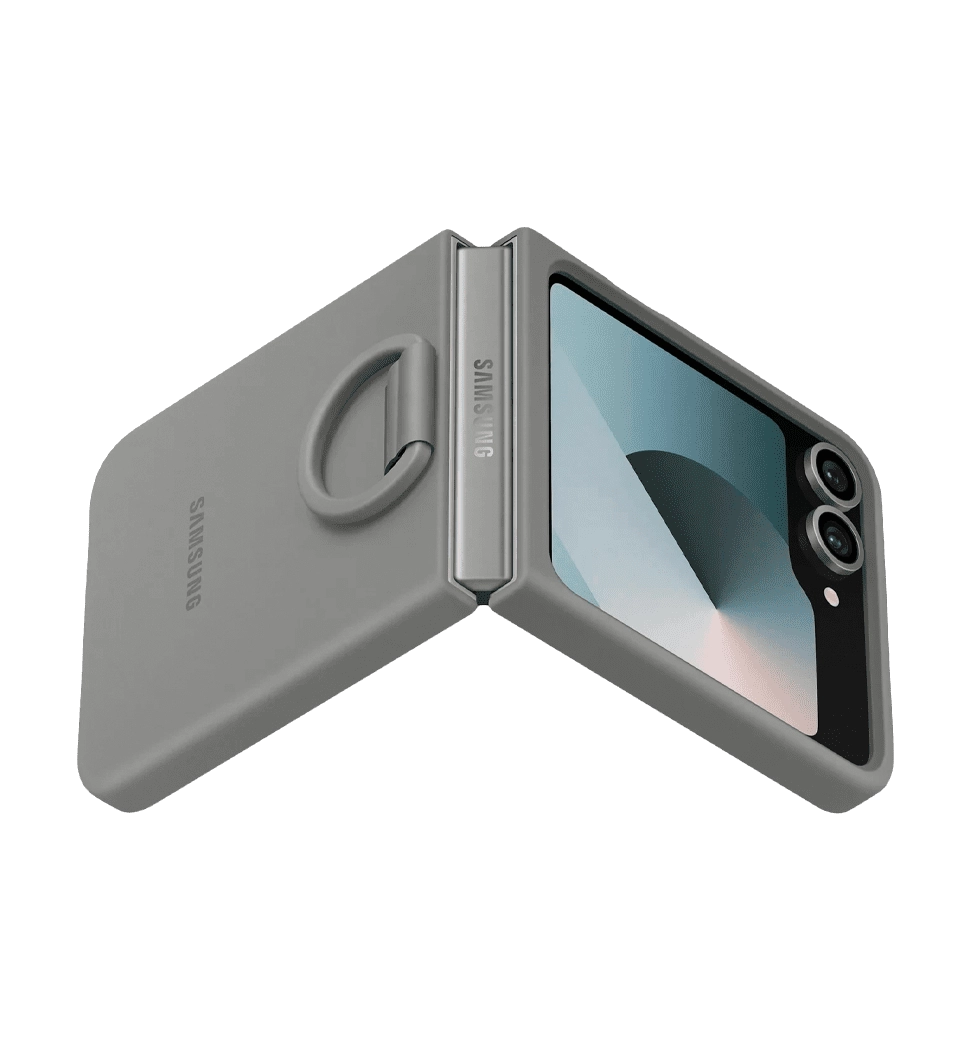 Чехол Samsung для Flip6 Silicone Cover with Ring Gray (EF-PF741TJEGUA)