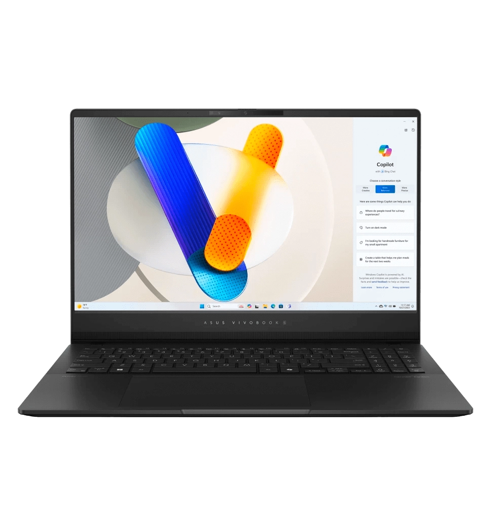 Ноутбук 15.6" ASUS Vivobook S 15 OLED S5506MA-MA107/Intel Ultra 5-125H/16GB/512 SSD/Intel Arc/DOS/Black